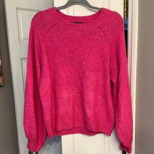 Vince Camuto Vibrant Pink Crew Neck Sweater